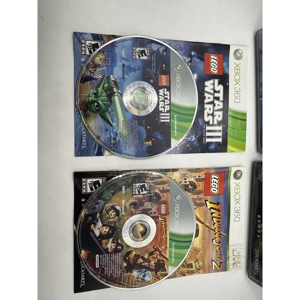 LEGO Microsoft Xbox 360 Lot Harry Potter Batman Star Wars Indy Dimensions E10+